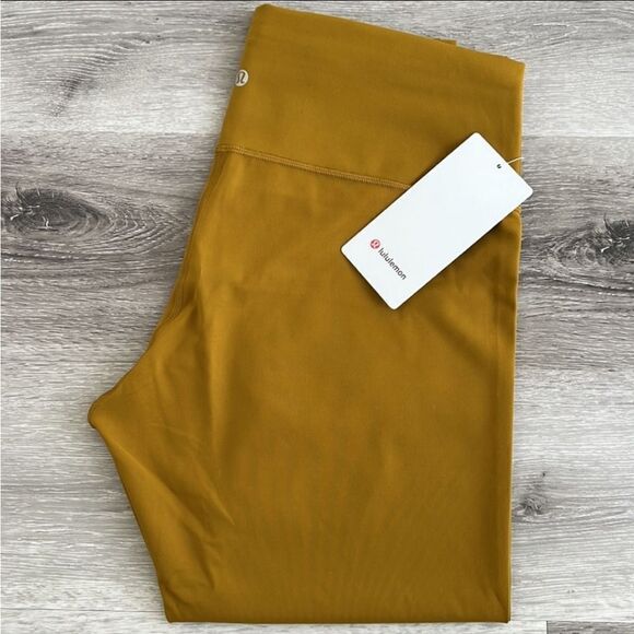NWT Lululemon Wunder Train High-Rise Tight 25” Gold Spice - Picture 8 of 13
